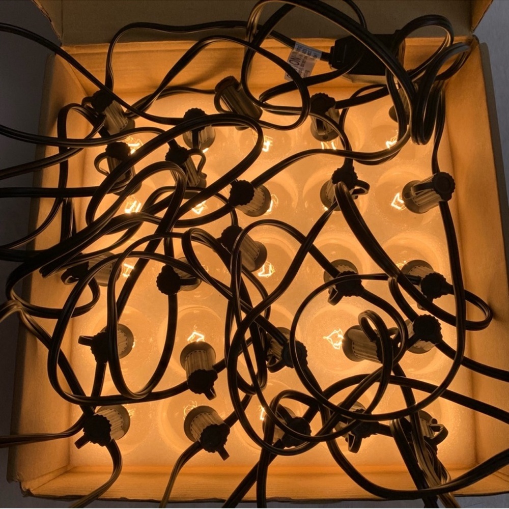 NWT💡 25’ CLEAR WATERPROOF IN/OUTDOOR PARTY PATIO POOL DECK CAMP LIGHT STRING - Picture 9 of 12